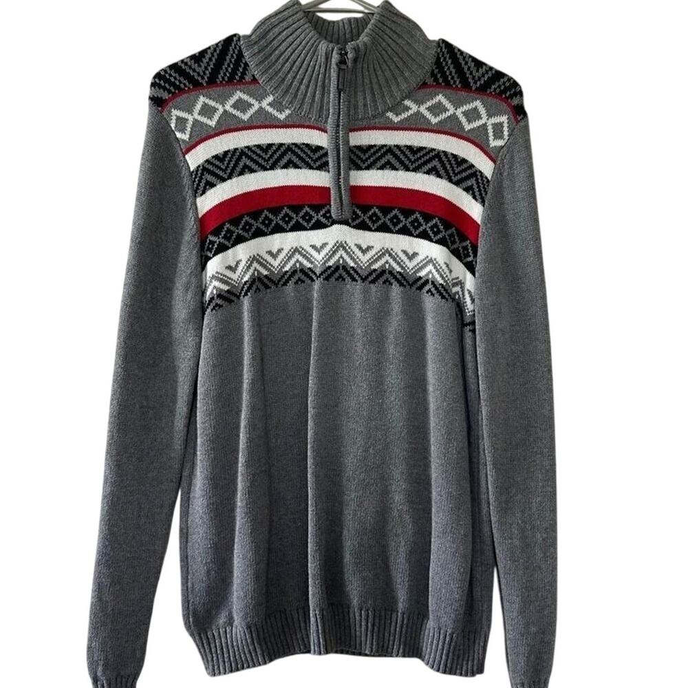 EUC Boys Chaps Gray Sweater sz 18/20
